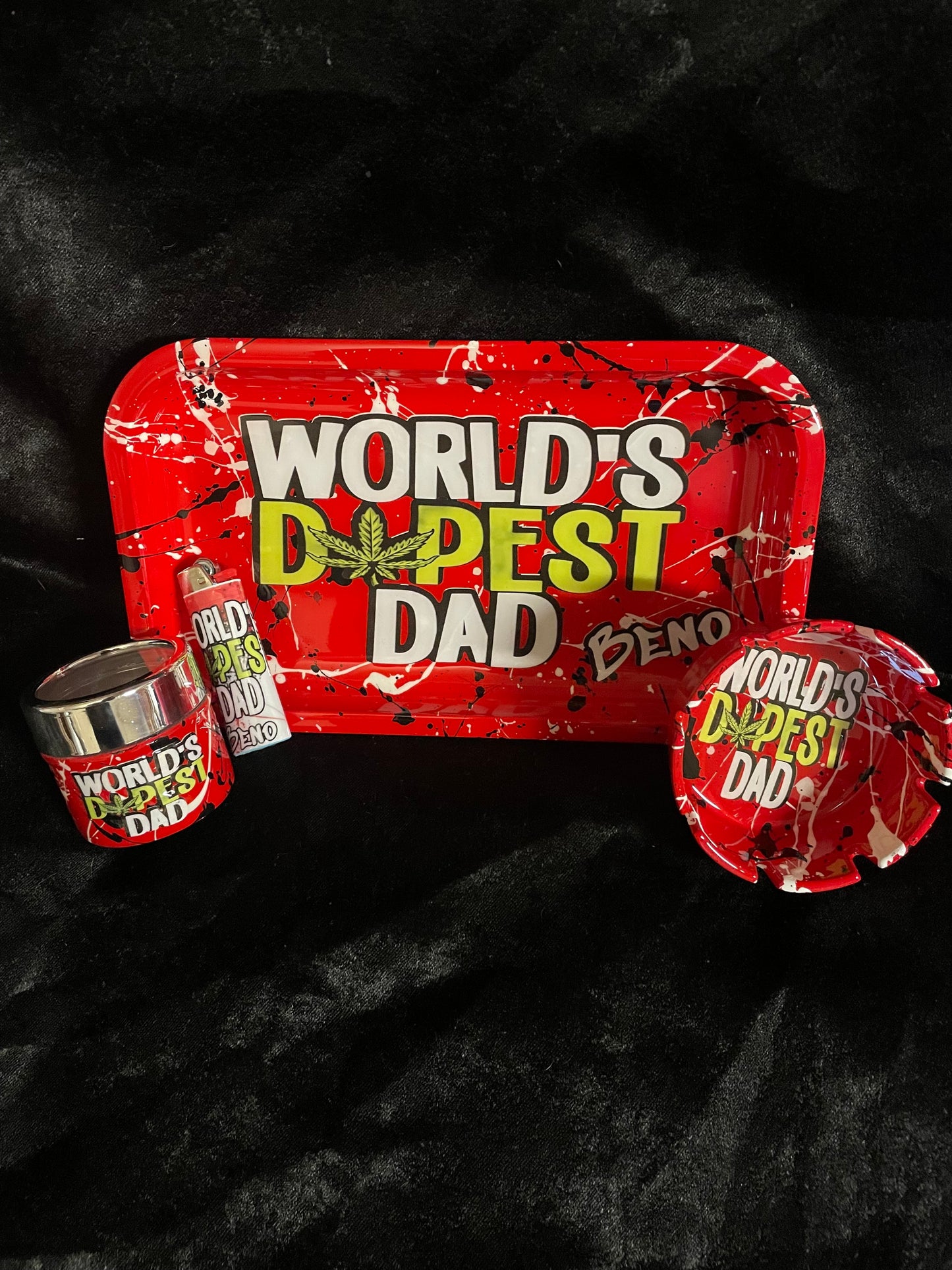 World's Dopest Dad Rolling Tray Set