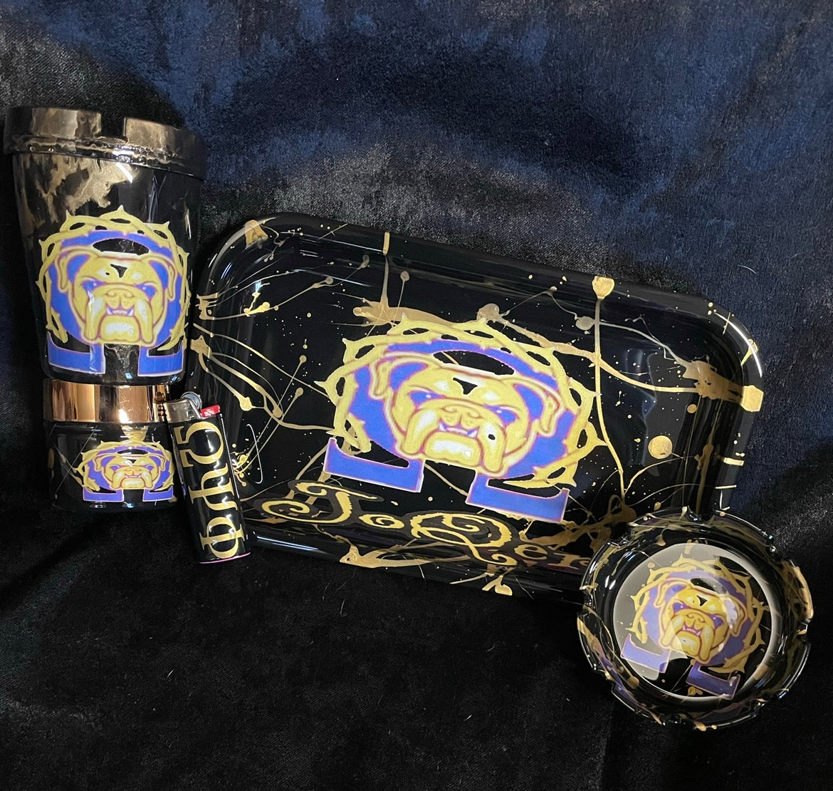 Omega Psi Phi Custom Rolling Tray/Set
