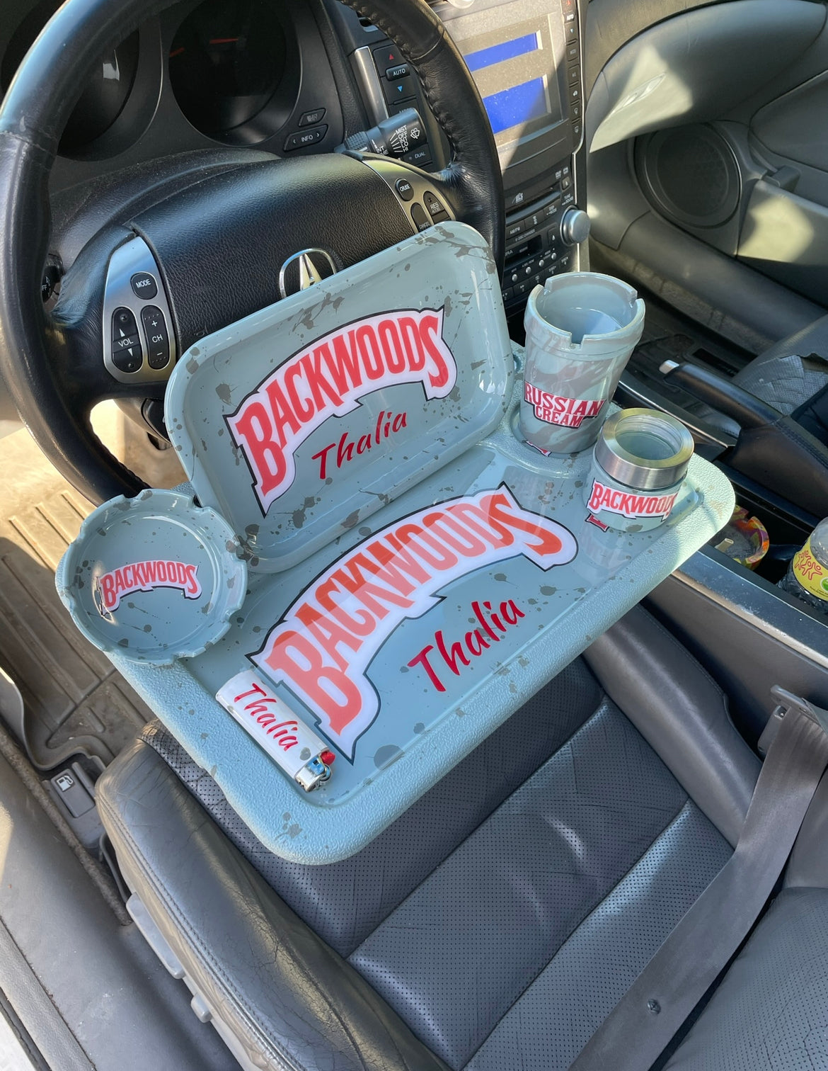 Custom Russian Creme Backwoods Car Tray/Sets