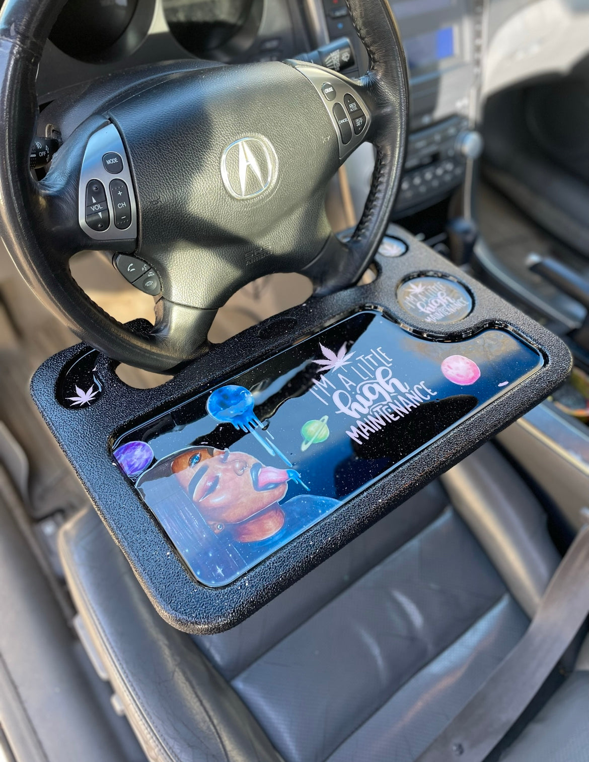 Custom Girly Car Rolling Tray/Sets | Perfect Car Gift | Car Desk & More