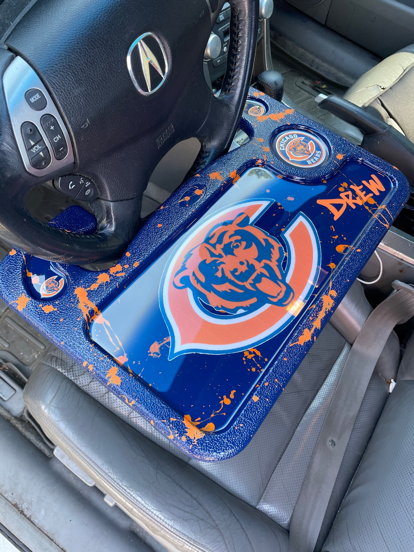 Custom Football Car Trays