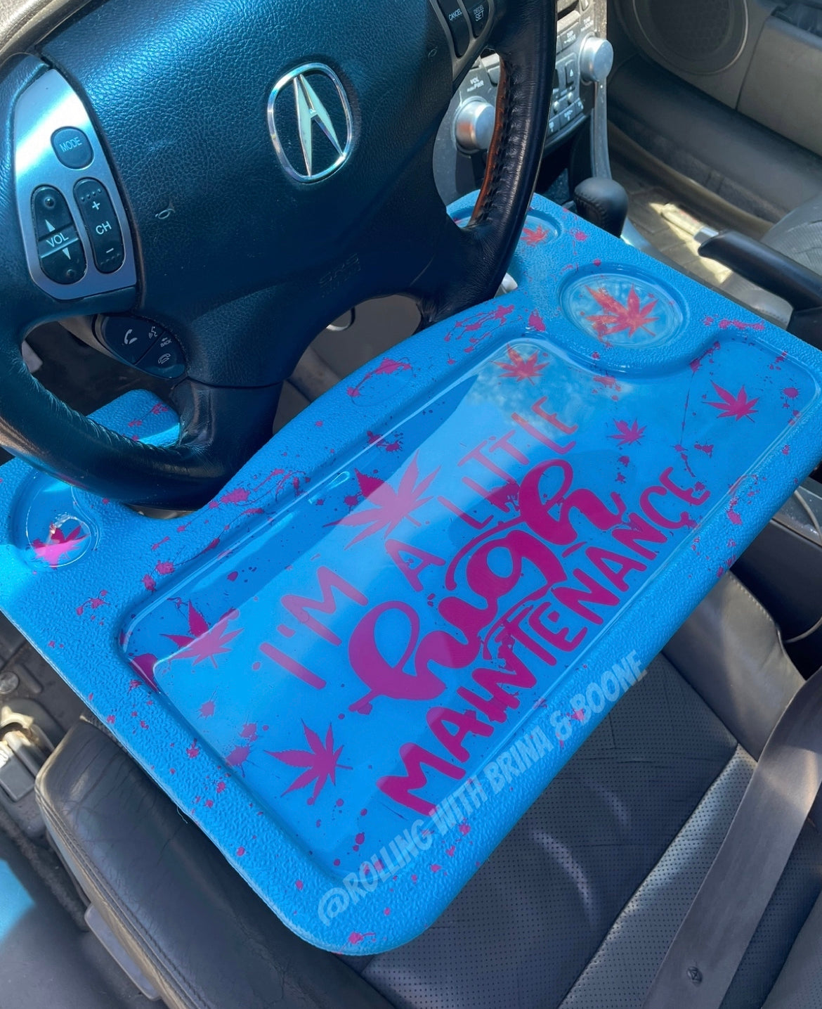 Custom Girly Car Rolling Tray/Sets