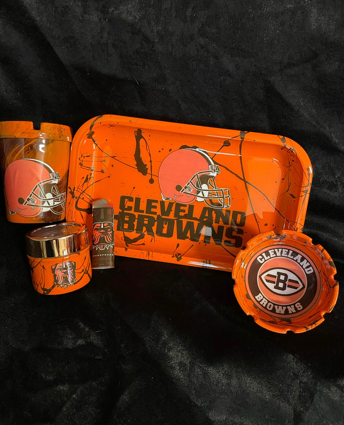 Custom Football Rolling Tray/Sets | Perfect Gift, You can get ANY Team!