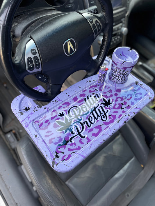 Pretty Stoner Car Tray Set | Custom Girly Car Trays/sets