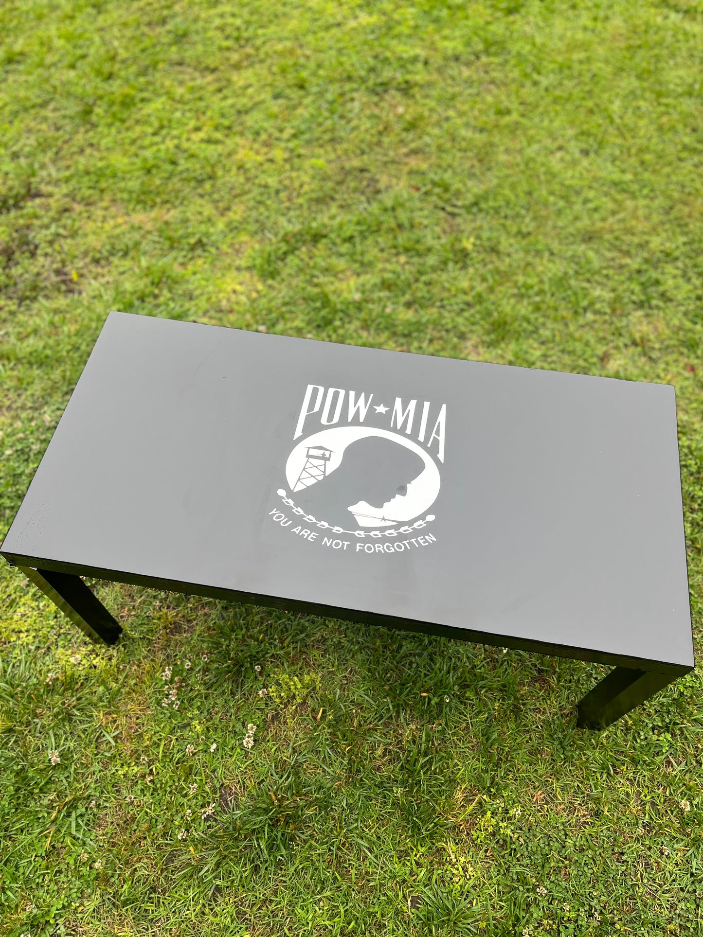 Custom Pow Mia Coffee Table And End Tables