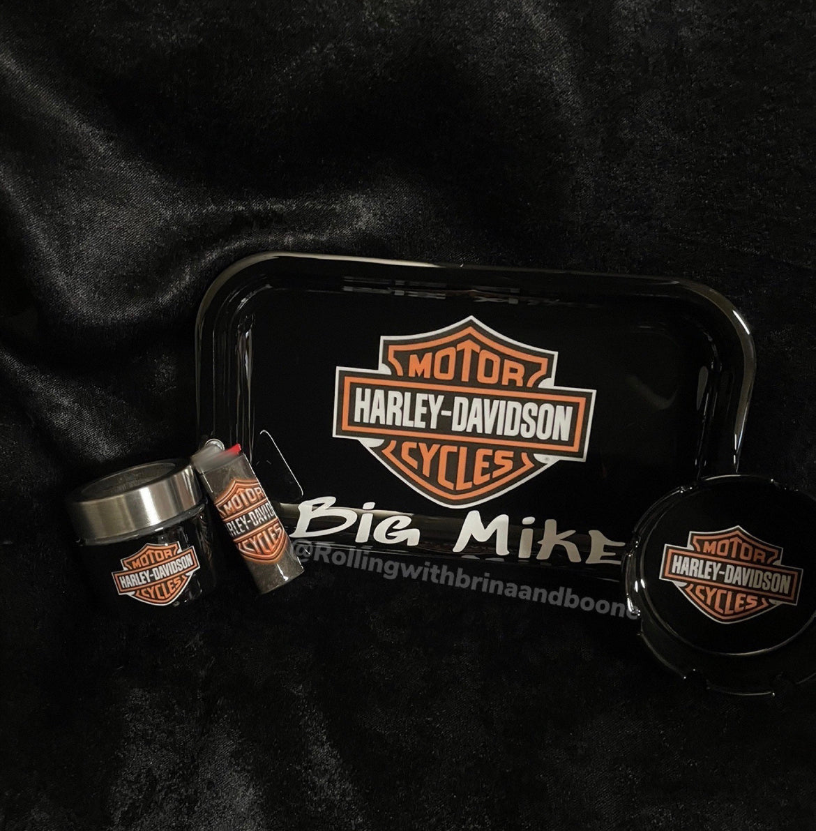 Harleyy D. Custom Rolling Tray/Set