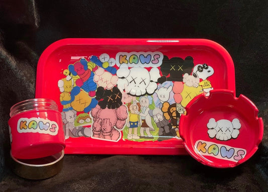 Kaws Custom Rolling Tray Set