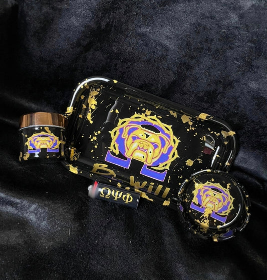 Omega Psi Phi Custom Rolling Tray/Set