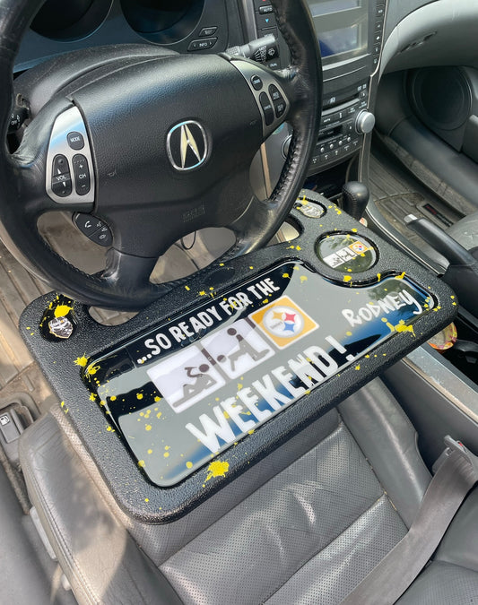 Custom Football Car Tray/Sets