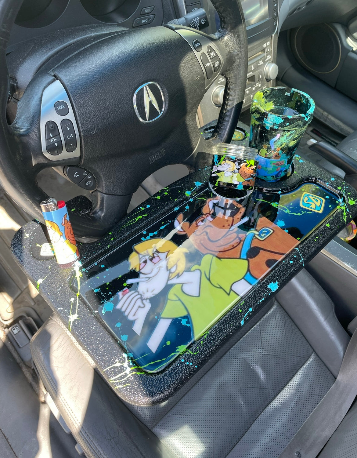 Custom Stoner Cartoon Car Rolling Tray/Sets