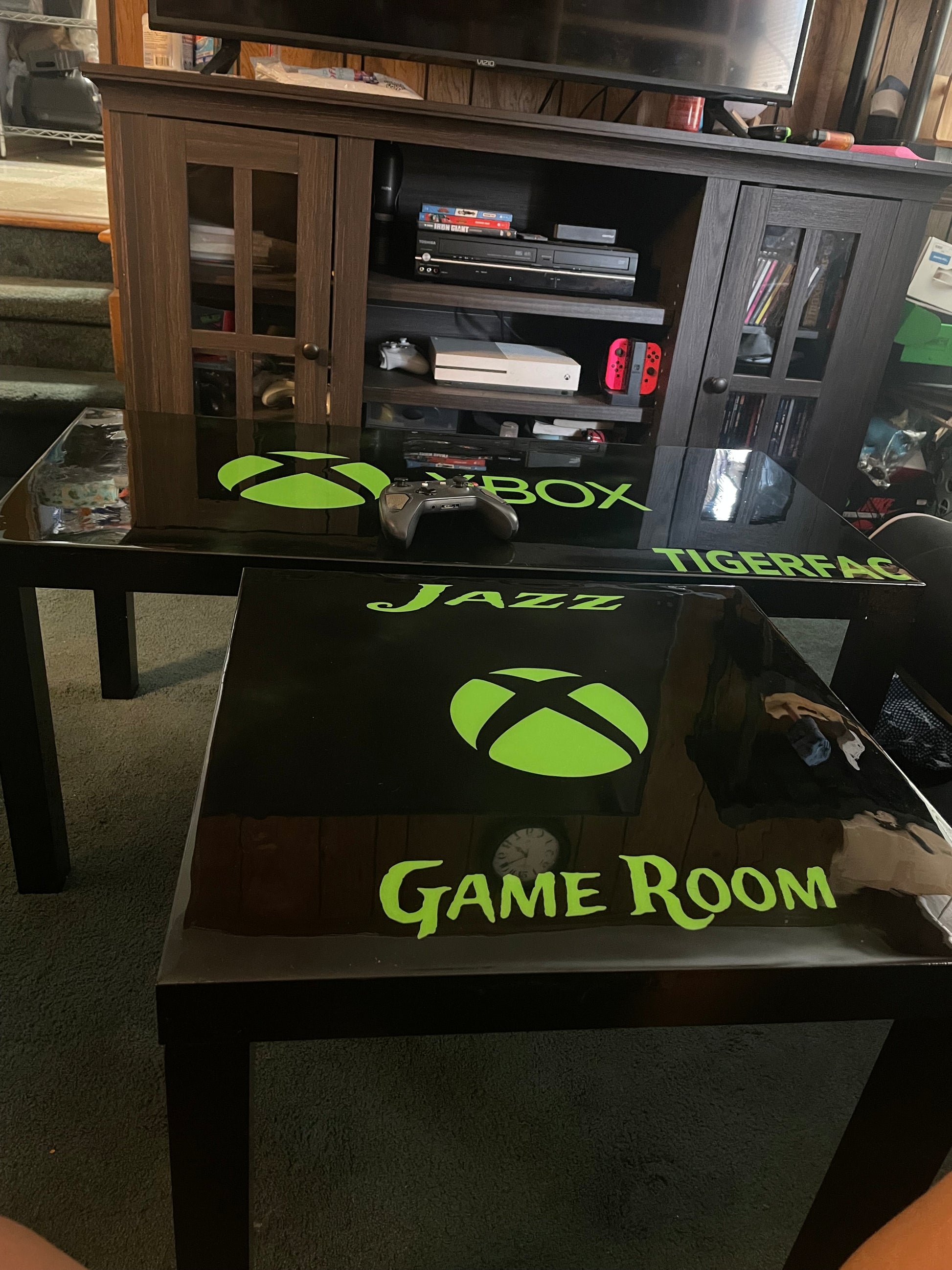 Custom XBOX Coffee and End Tables – Rolling With Brina & Boone