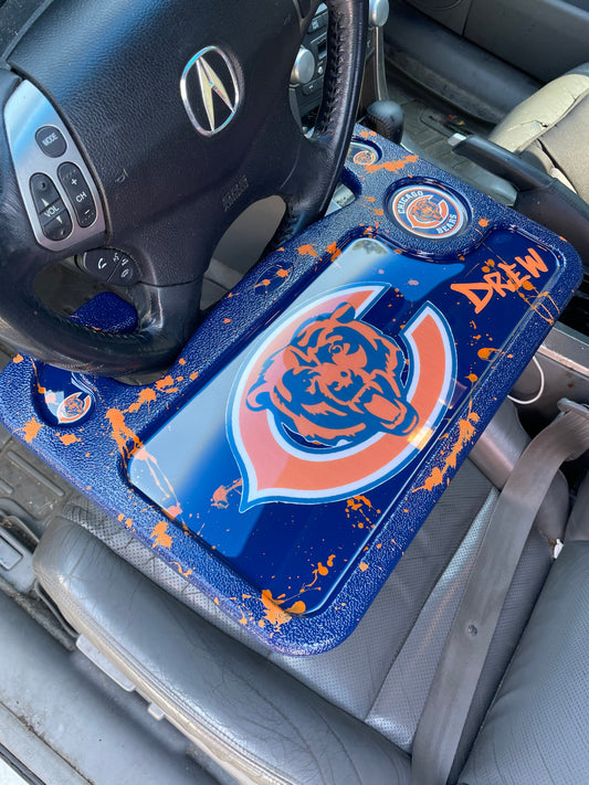 Custom Football Car Trays