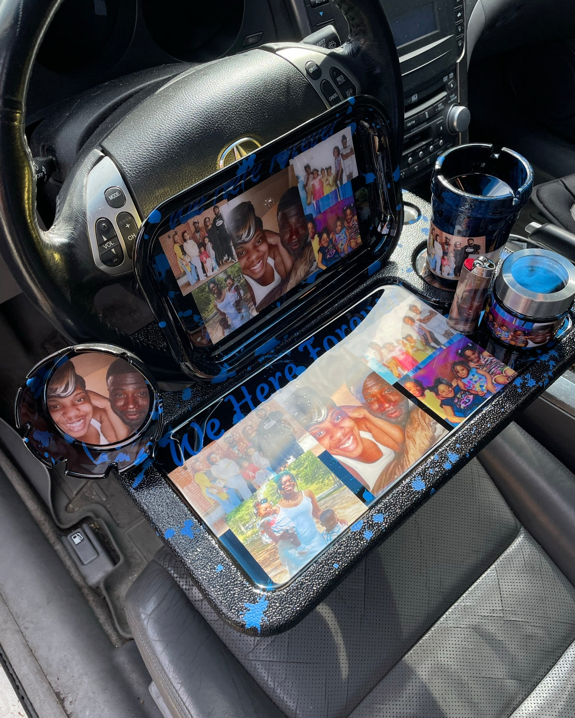 Custom Personal Pictures Car Tray/Set