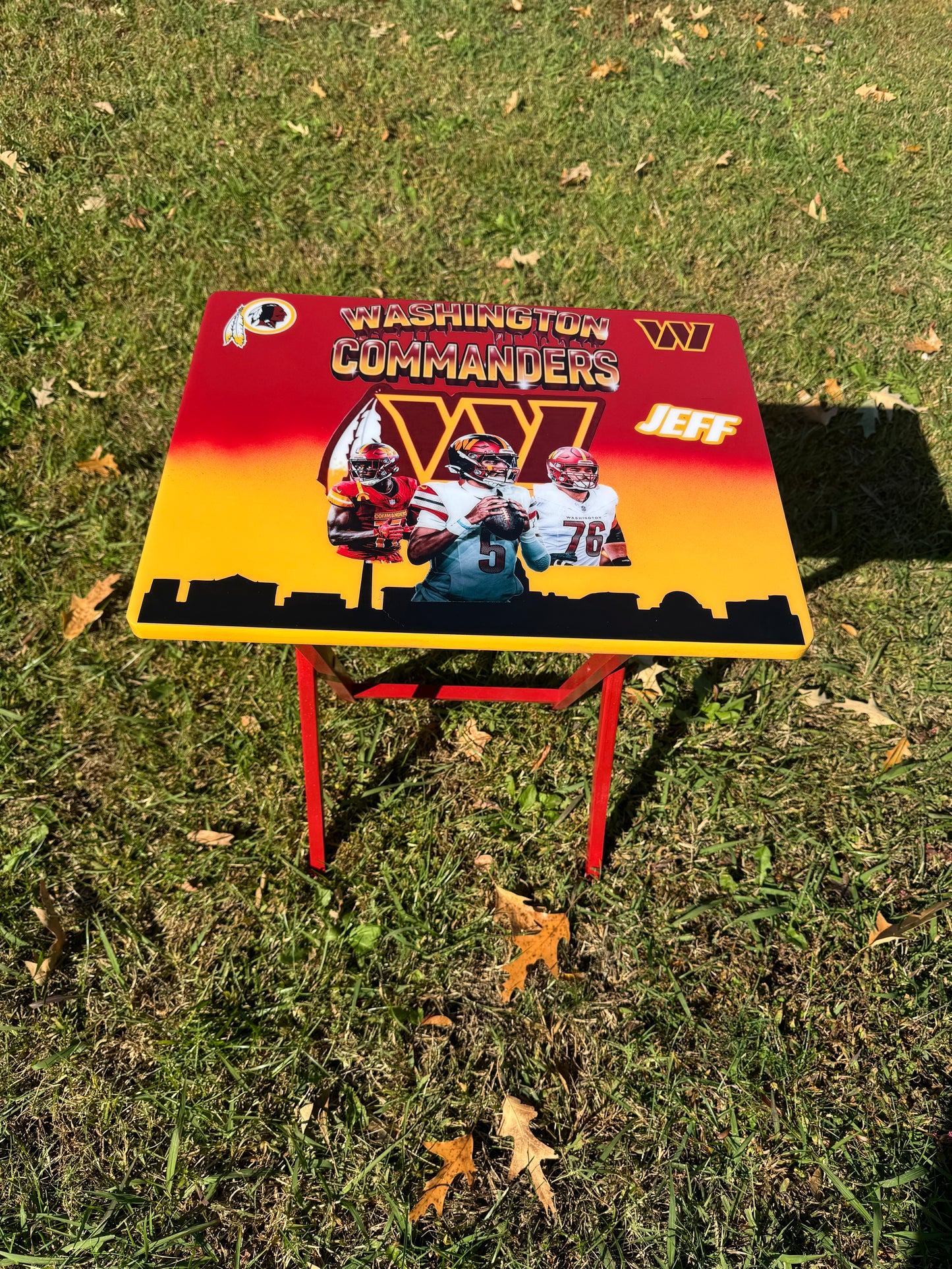 Custom Football Tray Table