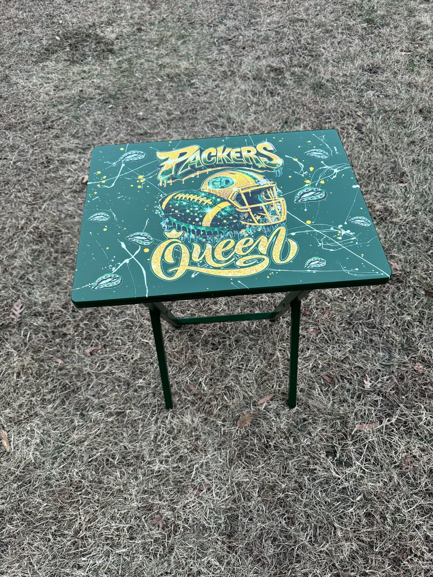 Custom Girly Football Table Tray