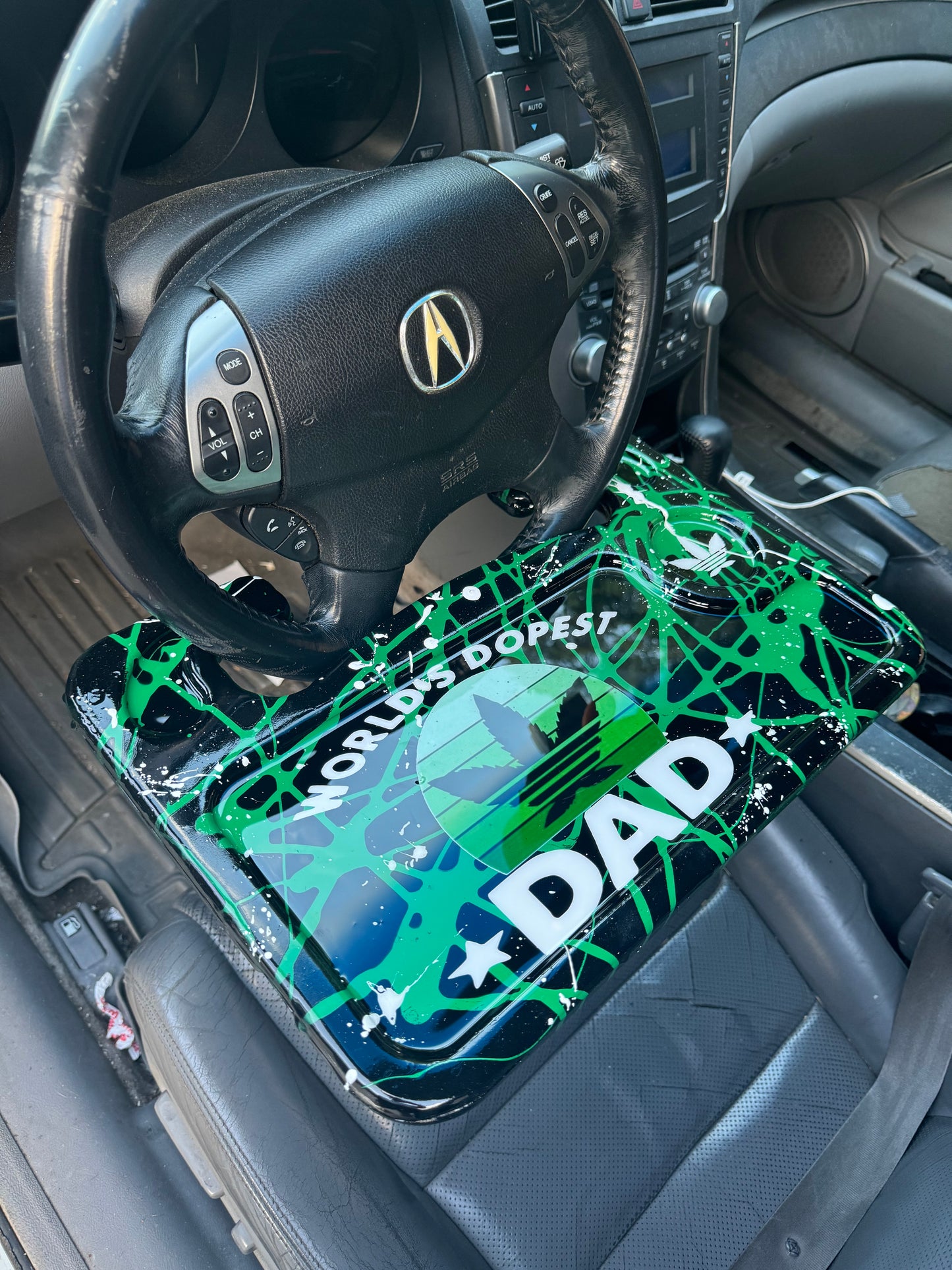 Dopest Dad Custom Car & Rolling Tray Gifts Sets |Perfect Father's Day Gift