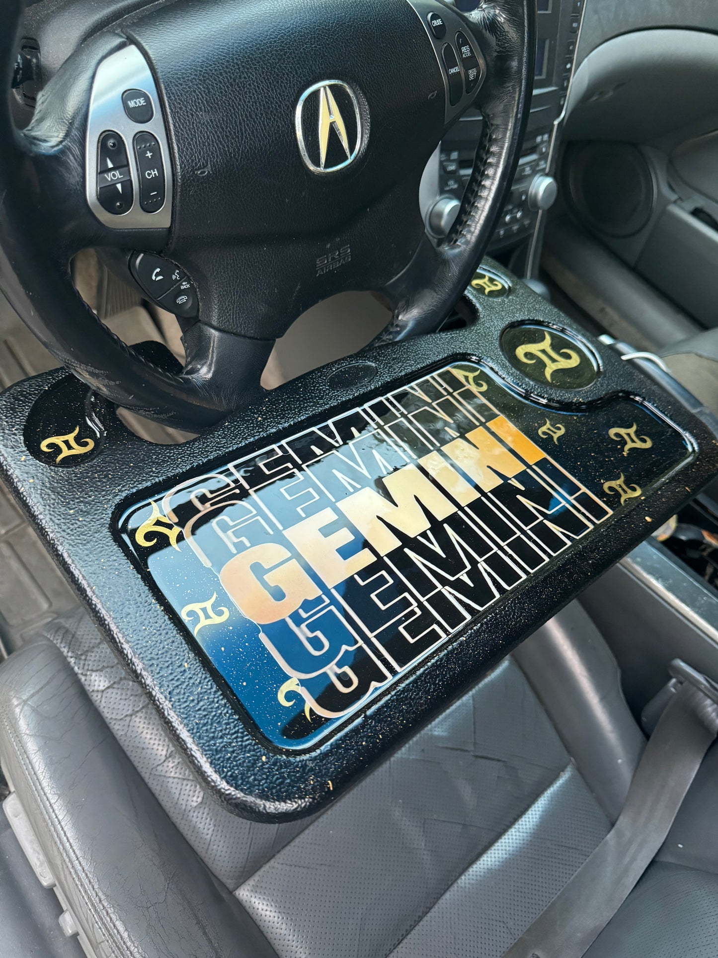 Gemini Car Tray/Sets | Custom Zodiac Sign Gifts